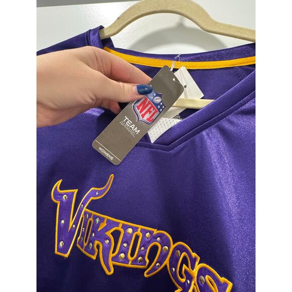 Minnesota Vikings Purple NFL Womens Jersey size Medium NWT - Picture 4 of 8